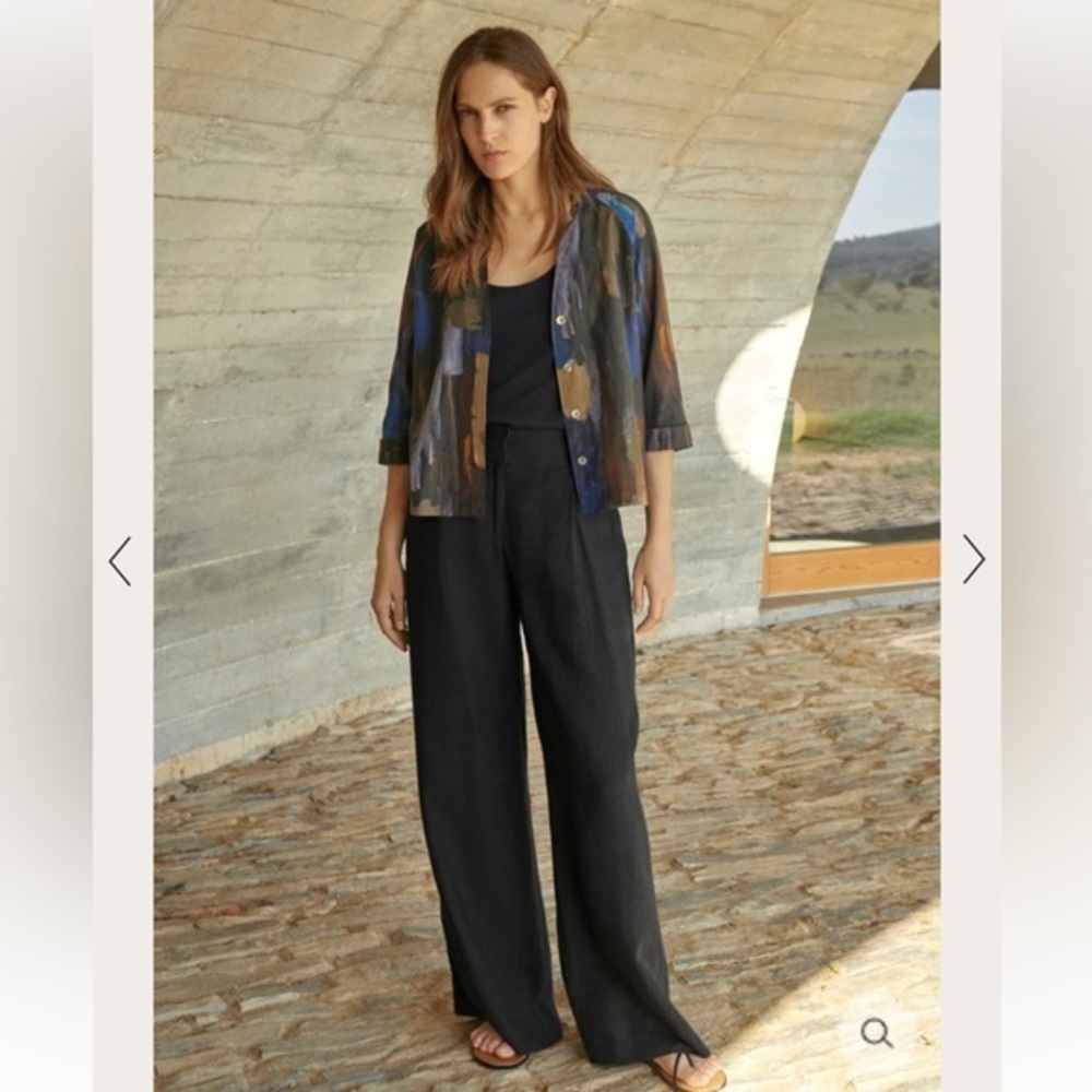 Poetry wide leg pant lace‎ waist large